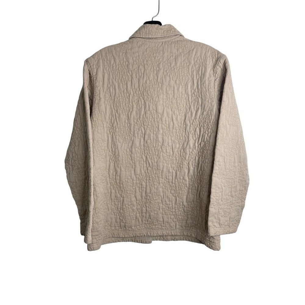 COLDWATER CREEK WOMEN'S BEIGE QUILTED JACKET SZ S - Picture 2 of 3